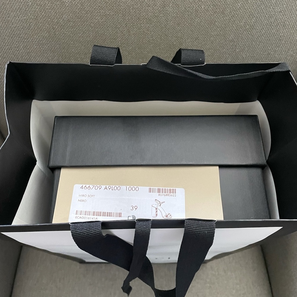 Gucci Black Horsebit Heel Sandals Authentic - Picture 6 of 14